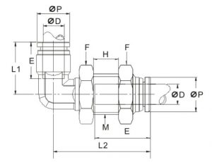 Bulkhead Elbow - LUCO FITTING